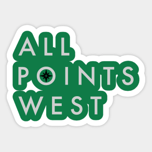 All Points West (Light Logo) Sticker